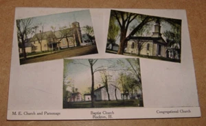 c1910 Cartolina Multi Vista Rockton Illinois IL - Foto 1 di 2