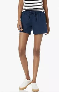 NWT Nautical Ladies Linen Shorts, (Blue, M) - Picture 1 of 7