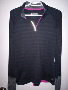 Mondetta Grey,Pink & White Ladies Running Activewear Jacket Quarter Zip, Size M - Picture 1 of 6