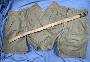 Vintage Boy Scout Shorts (2 Pair) + Belt - Picture 1 of 8