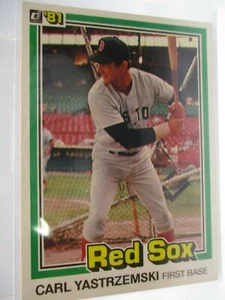 1981 Donruss #214 Carl Yastrzemski RED SOX - Picture 1 of 2