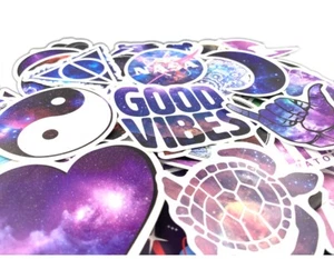 100 PCS Cute VSCO Stickers Vinyl Laptop Luggage Decals Dope hydro flask water - Picture 1 of 7