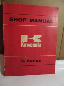 1975 KAWASAKI MOTORCYCLE G SERIES SHOP MANUAL REPAIR DETAIL BOOK PRINTED N JAPAN - Picture 1 of 8
