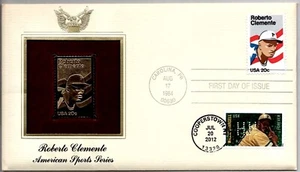 #2097 PIRATES ROBERTO CLEMENTE #4696 WILLIE STARGELL NAKANO PERFINS GOLD STAMP - Imagen 1 de 1