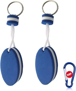 Floating Keychain for Boat Keys Float Buoy Boat Key Rings 2PCS Oval Shaped Foam - Picture 1 of 12