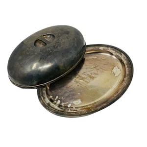 Vintage International Silver Co 0998A Silver Soldered Cloche Serving Plate Dish - Picture 1 of 11