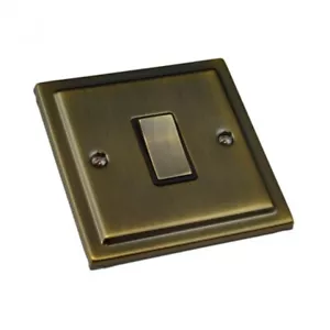 Antique Brass Vintage Stepped Edge Sockets and Switches - Regency Range USB - Picture 1 of 31