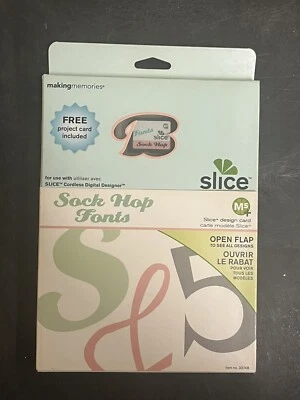 BRAND NEW SLICE DESIGN CARD MAKING MEMORIES Sock Hop Fonts - Image 1 of 3