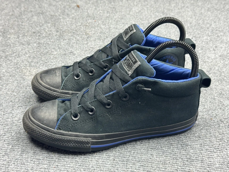 Zapato All Star Chuck Taylor Unisex Junior Talla 4 Negro Azul Informal 660865F Foto 1 de 4