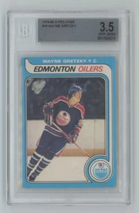 1979-80 O-Pee-Chee Wayne Gretzky Rookie BGS 3.5 Edmonton Oilers #18 Blue Lines - Picture 1 of 2