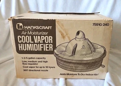 Vintage Hankscraft Gerber Model 240 Cool Vapor Mist Humidifier Tested - Image 1 of 2