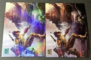 2024 Topps Star Wars Chrome Galaxy /199 Aqua Jabba's Bounty Hunter Refractor #10 - Picture 1 of 2