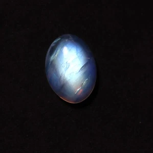 17.7 Cts 21x15.2 MM Natural AAA Blue Sheen Rainbow Moonstone Oval Cabochon - Picture 1 of 11