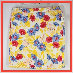 New With Tags OLD NAVY Pencil Cut Floral Skirt Size 10, Mini Skirt, Summer - Picture 1 of 9