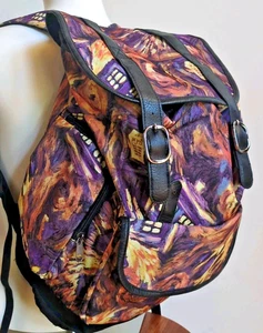 Doctor Who Exploding TARDIS Slouch Backpack Van Gogh- SEE DESC SNAPS NEED REPAIR - Picture 1 of 13