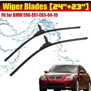 23'' 24'' Wiper Blade Pair for BMW E60 E61 E63 5-Series & 6 Series 2004-2010 * - Picture 1 of 9