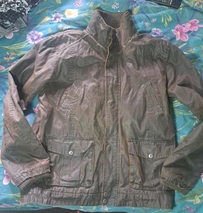 Austin Reed Xl Wax Cotton Jacket Brown Mens Regent Street - Picture 1 of 14