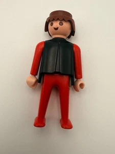 Vintage Playmobil Figure – 1974 Geobra – Red Outfit with Black Vest - Picture 1 of 3