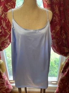 Lane Bryant Camisole Tank Top Sz 18 Baby Blue Polyester Blend Spaghetti Straps - Picture 1 of 4