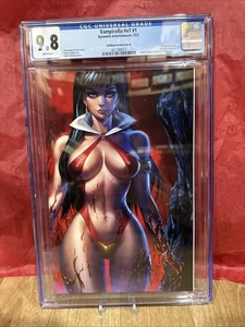 VAMPIRELLA #1 TYLER KIRKHAM VIRGIN VARIANT LTD 500 fumetto classificato Cgc 9,8 CVR B - Foto 1 di 3