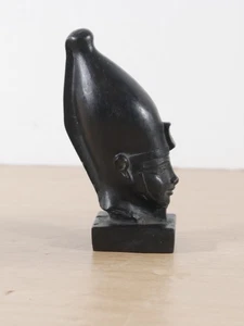 Alte Ägyptische Pharao Büste Harz Statue Schwarz Deko Figur 10 cm - Bild 1 von 7