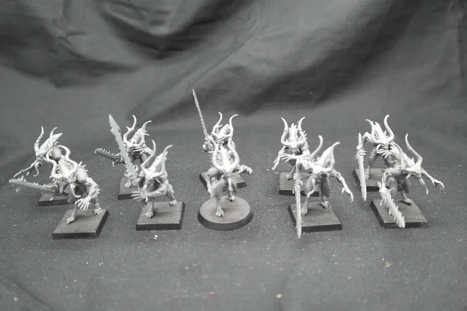 Pre-Loved Bloodletters Khorne Daemons AoS / 40k | Warmodels.co.uk ref 102 - Image 1 of 3