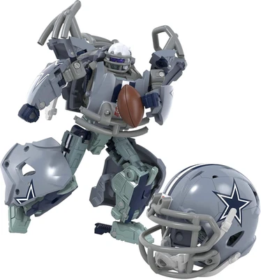 Figura de acción Transformers NFL Dallas Cowboys Starblitz 5,5 pulgadas cambios de Ro Foto 1 de 4