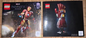 Lego Iron Man Infinity Saga Figure 76206 & Nano Gauntlet 76223 - MANUALS ONLY - Picture 1 of 1