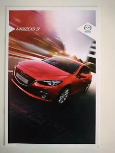 MAZDA 3 1.5 2.0 2.2 SkyActiv-G SE SE-L Sport Nav Brochure October 2013 - Picture 1 of 1