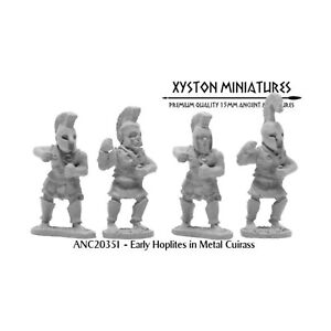 Xyston Minis Greek 15mm Early Hoplites in Metal Cuirass Pack New