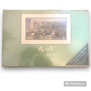 Monet Gift Cards x20 W/ Co-ordinated Envelope View Of Tuileries Paris Notes - Picture 1 of 4