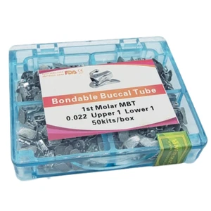 10Boxes Dental Orthodontic Buccal Tubes 1st Molar MBT 022 Non-Conv Mesh Base - Picture 1 of 9