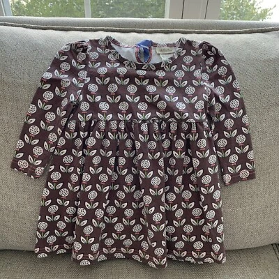 Vestido Matilda Jane Otoño Talla 12 Meses Bebé Niña Marrón Floral Manga Larga Foto 1 de 4