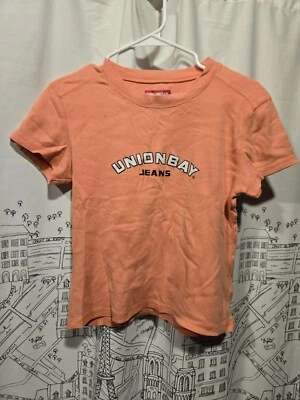 Pantalones de mezclilla Unionbay vintage usados en excelente estado con logotipo naranja talla grande 100 % algodón Y2K  Foto 1 de 4