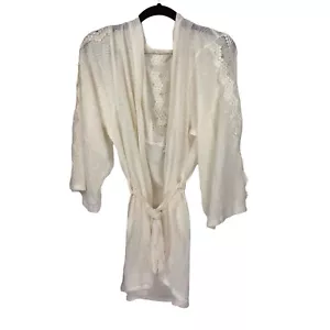 Maglione cardigan donna Maurices avorio spolverino cravatta XXL - Foto 1 di 8