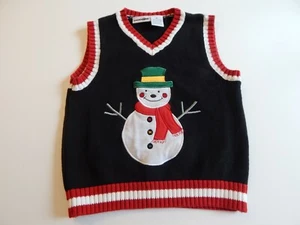 Babies R Us 3T Snowman Sweater Vest Holiday Winter Christmas - Picture 1 of 9