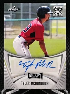 Tyler McDonough Auto RC 2021 Leaf Draft Béisbol Boston Red Sox Novato - Imagen 1 de 3
