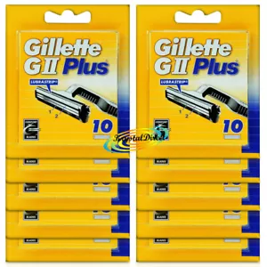 10x Gillette G2 Plus Pack of 10 Replacement Razor Comfort Blades 100% Genuine - Picture 1 of 1