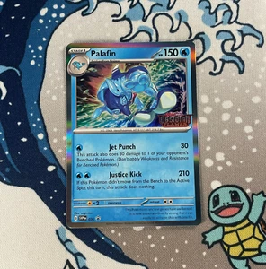 Palafin SVP036 Prerelease Black Star Promo Holo Stamped Pokemon Card 2023 NM - Imagen 1 de 3