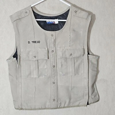 Blauer Armorskin Tactical Vest Mens Size Medium Silver Tan Bespoke D. Trejo  - Image 1 of 4