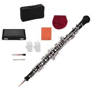 Oboe C Key Semi-Automatic Style Nickel-Plated Keys Woodwind Instrument E5V3 - Picture 1 of 5