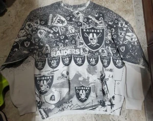 ULTRA RARE VINTAGE MAGIC JOHNSON TS LOS ANGELES RAIDERS SWEATSHIRT MEN'S LARGE - Picture 1 of 8