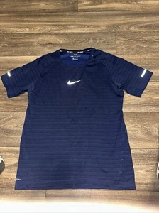 Nike Aeroreact Maglia Running Uomo Large Blu #DD - Foto 1 di 3