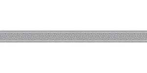 Tapetenborte Borte Griechisch grau Glanz selbstklebend 8959-36 (42,75€/1qm) - Bild 1 von 3