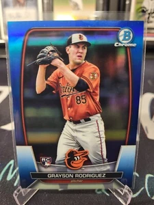 Grayson Rodriguez 2023 Bowman Chrome #22 🔥 RC Blue 010/150 🔥 Orioles Rookie - Picture 1 of 2