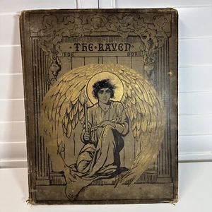 RARE - The RAVEN Edgar Allan Poe - Gustave Dore Illustrated 1st Edition 1884 - Foto 1 di 24
