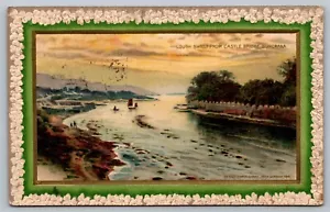 Cartolina John Winsch Lough Swilly dal ponte del castello arte Buncrana 1911 - Foto 1 di 2