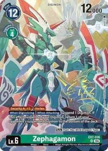 Zephagamon EX7-036 SR (Signed) - World Convergence - Digimon - Picture 1 of 1