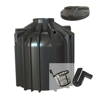 Regenwassertank Zisterne 8300 Liter Globoline XXL mit Abdeckung, Filter, Siphon - Bild 1 von 10