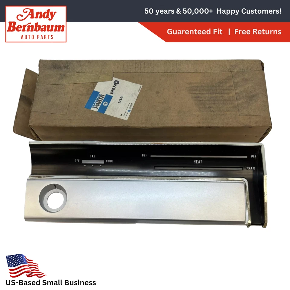 Dodge Dart 1966 panel de instrumentos radio aire acondicionado bisel de control de calefacción 2580740 nuevo en stock Foto 1 de 4